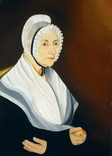 Probably Annis Cook Holding an Apple, 1830