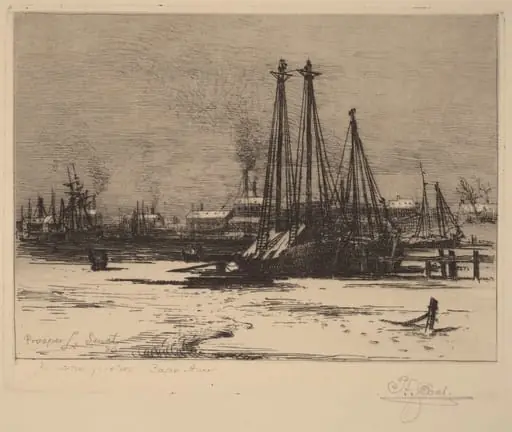 Winter Quarters - Cape Ann, by Prosper Louis Senat