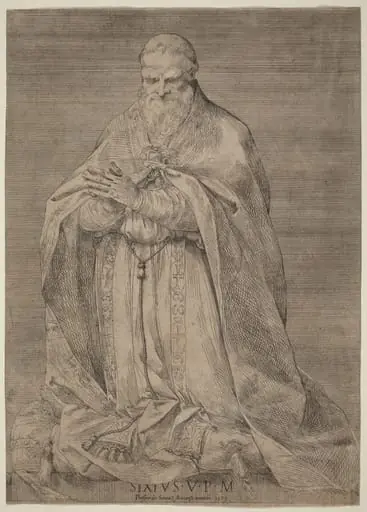 Pope Sixtus V, by Prospero Bresciano