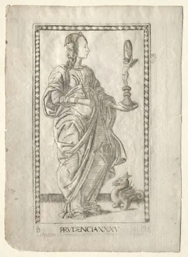 Prudence (from the Tarocchi, series B: Cosmic Principles & Virtues, #35)