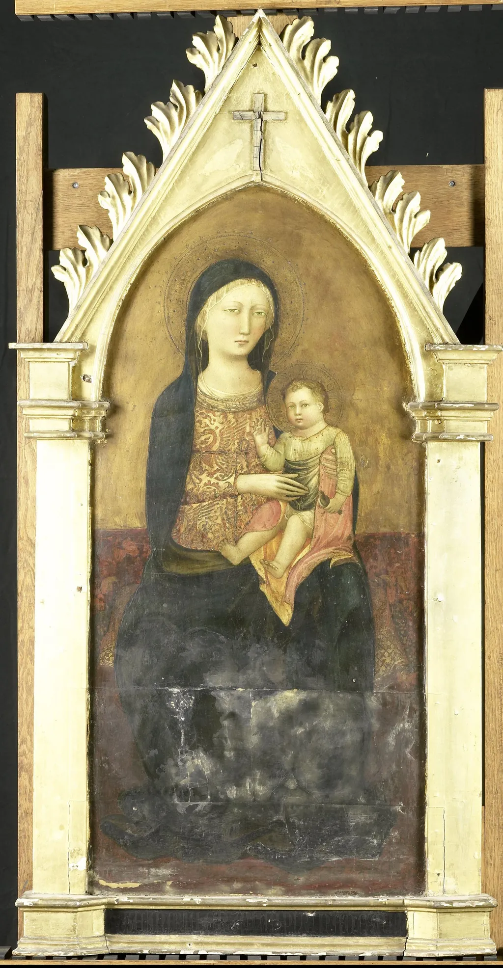 Virgin and Child, by Pseudo-Ambrodigio di Baldese, tempera, 1412