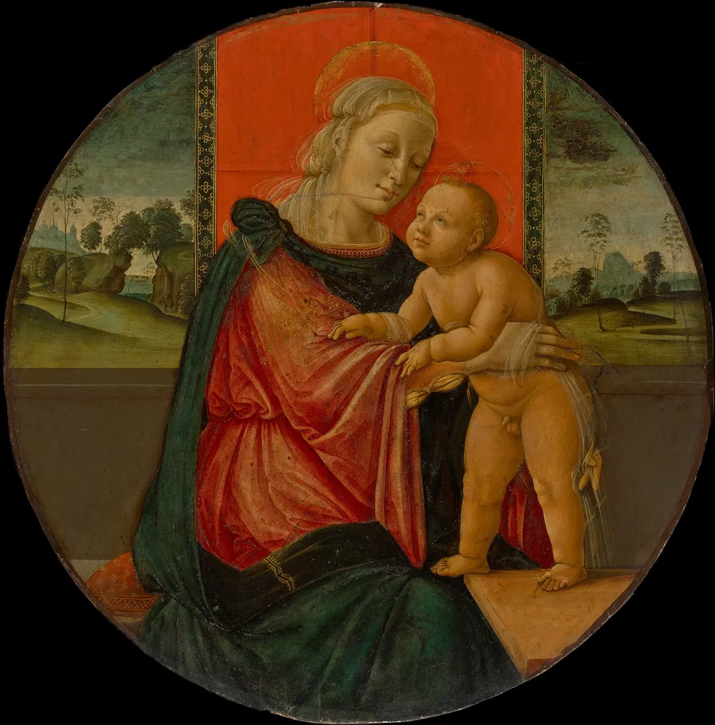 The Virgin and Child, by Pseudo Granacci, paint, 1510