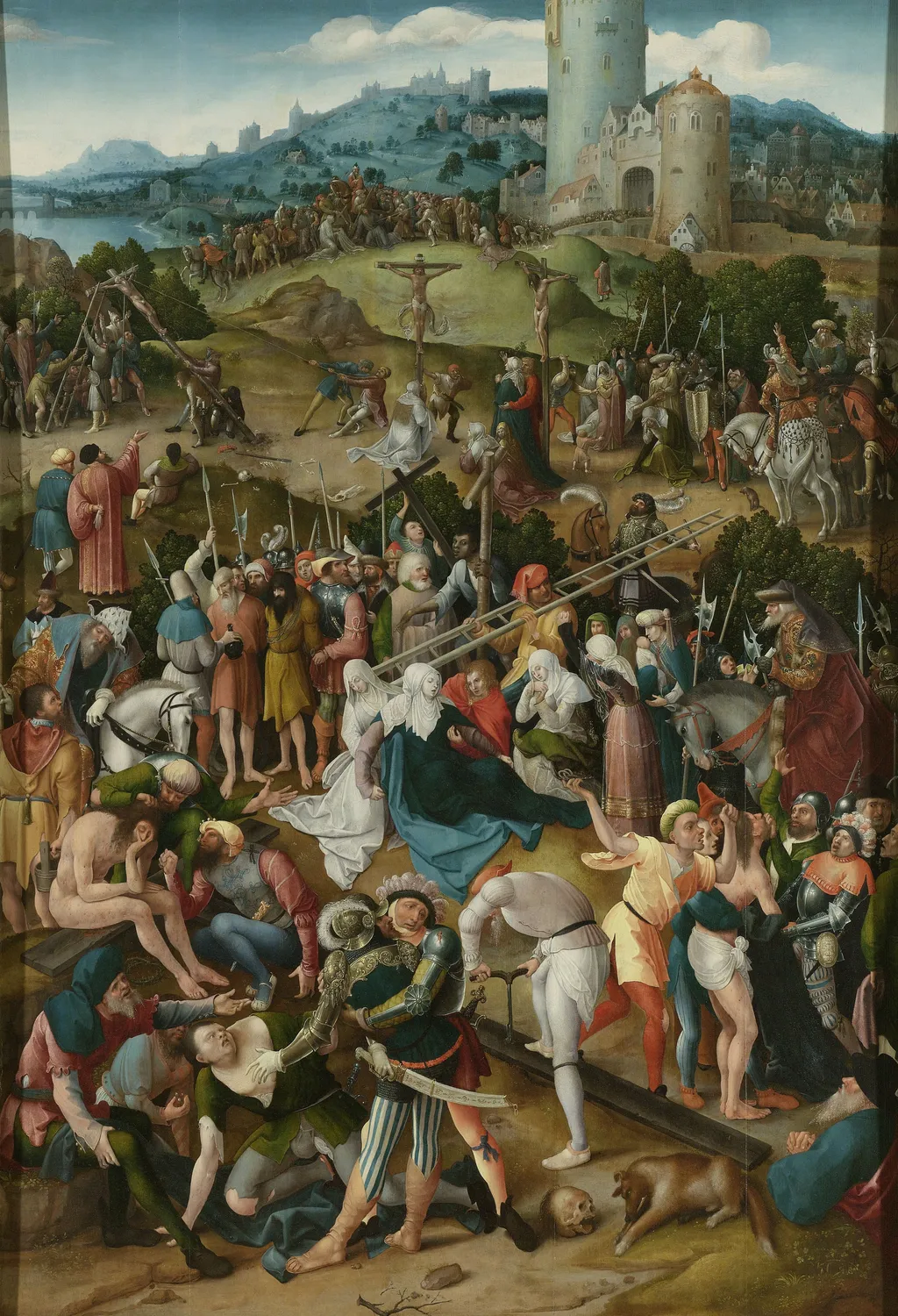 Calvary, by Pseudo Jan Wellens de Cock, oil, 1520