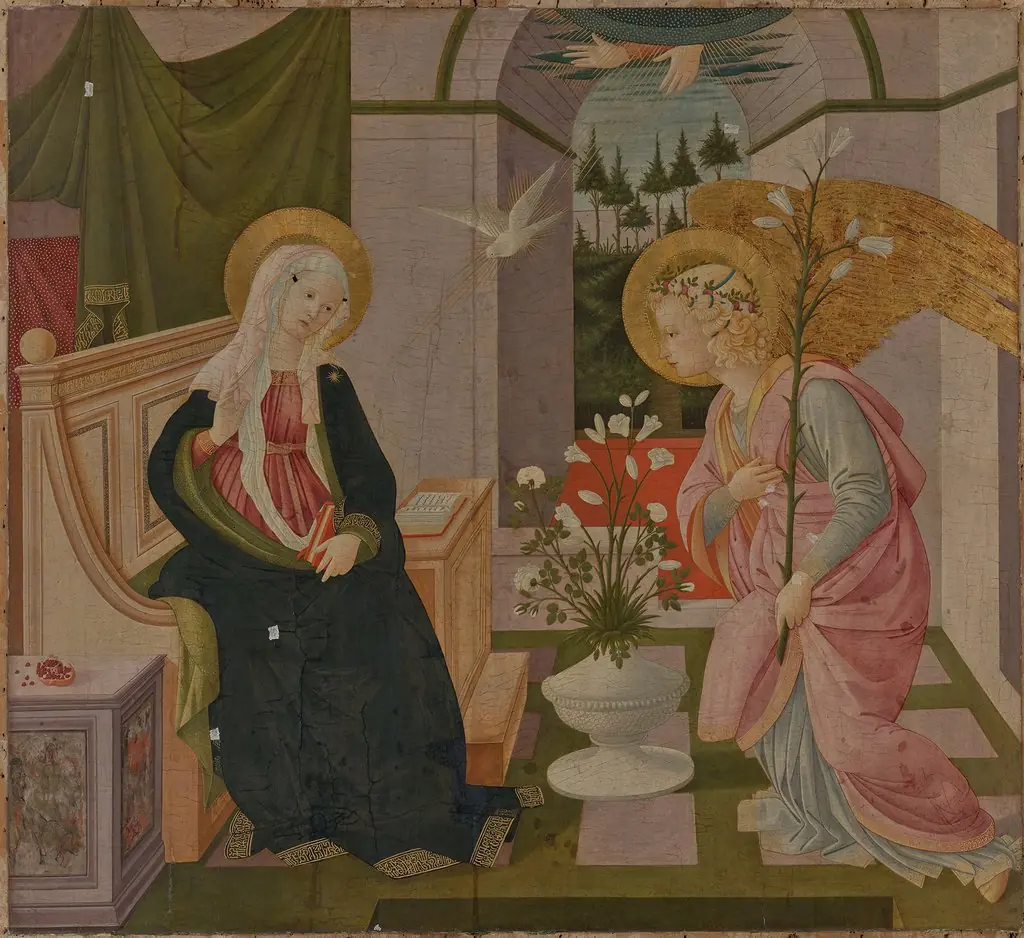 The Annunciation to the Virgin, by Pseudo-Pier Francesco Fiorentino