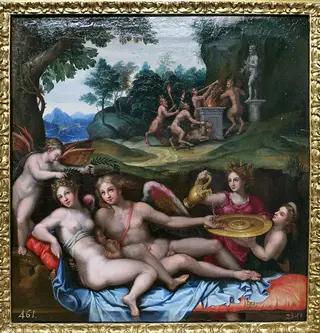 Psyche and Cupid, by Perino del Vaga