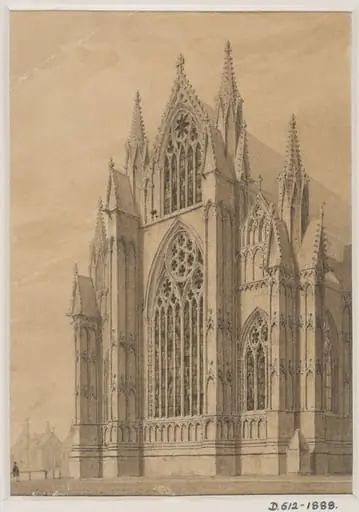 Topographical drawing, by pugin