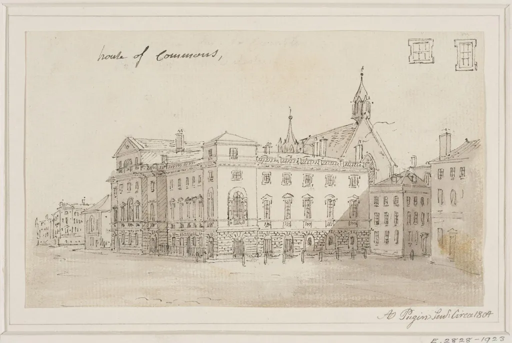 Topographical drawing, by pugin, 1804