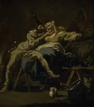 Pulcinella and Colombina