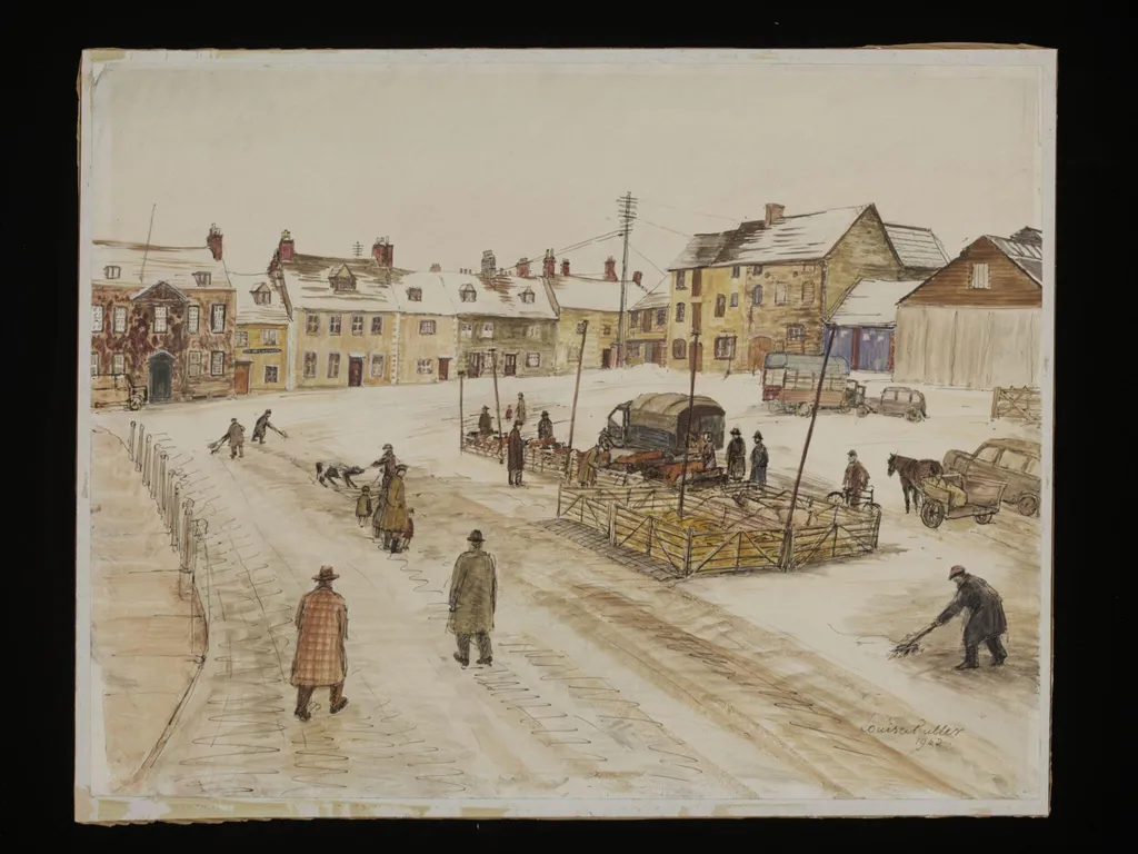 Cross Hayes, Malmesbury, by Puller, watercolor