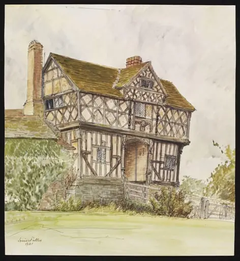Elizabethan Gatehouse, Stokesay, by Puller