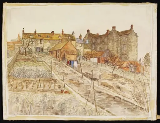 King Athelstan's Palace, and stables (now cottages), Malmesbury, by Puller