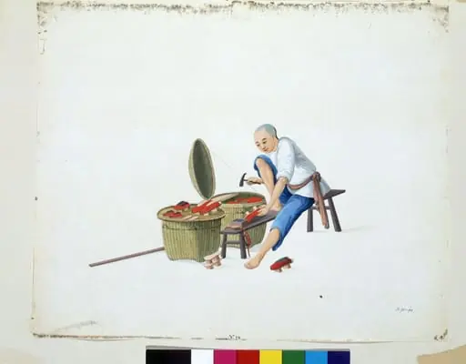 A Clog Maker, by Puqua