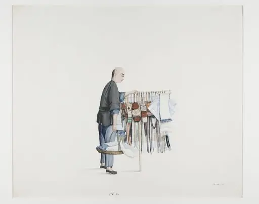 A Handkerchief Seller, by Puqua
