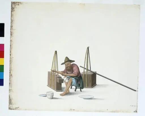 A Porcelain Mender, by Puqua