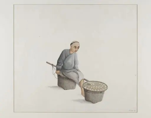 A Seller of Dried Bean Curd, by Puqua
