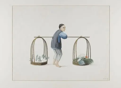 A Vegetable Seller, by Puqua