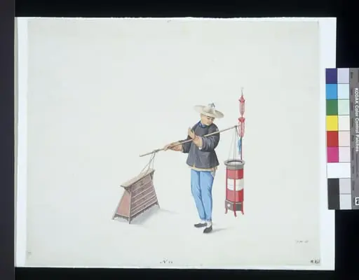 An Itinerant Barber, by Puqua