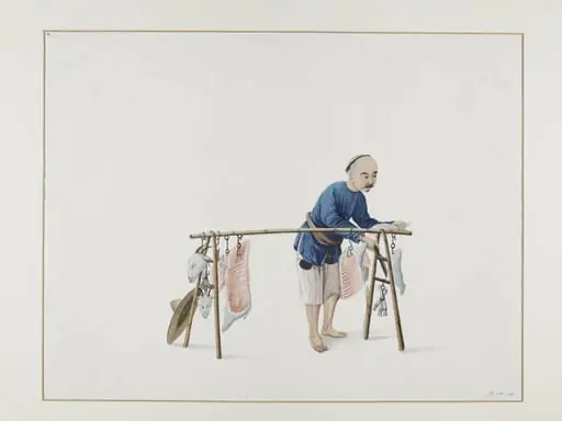 Man Selling Mutton, by Puqua