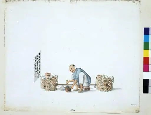 Man Selling Pottery Stoves, by Puqua