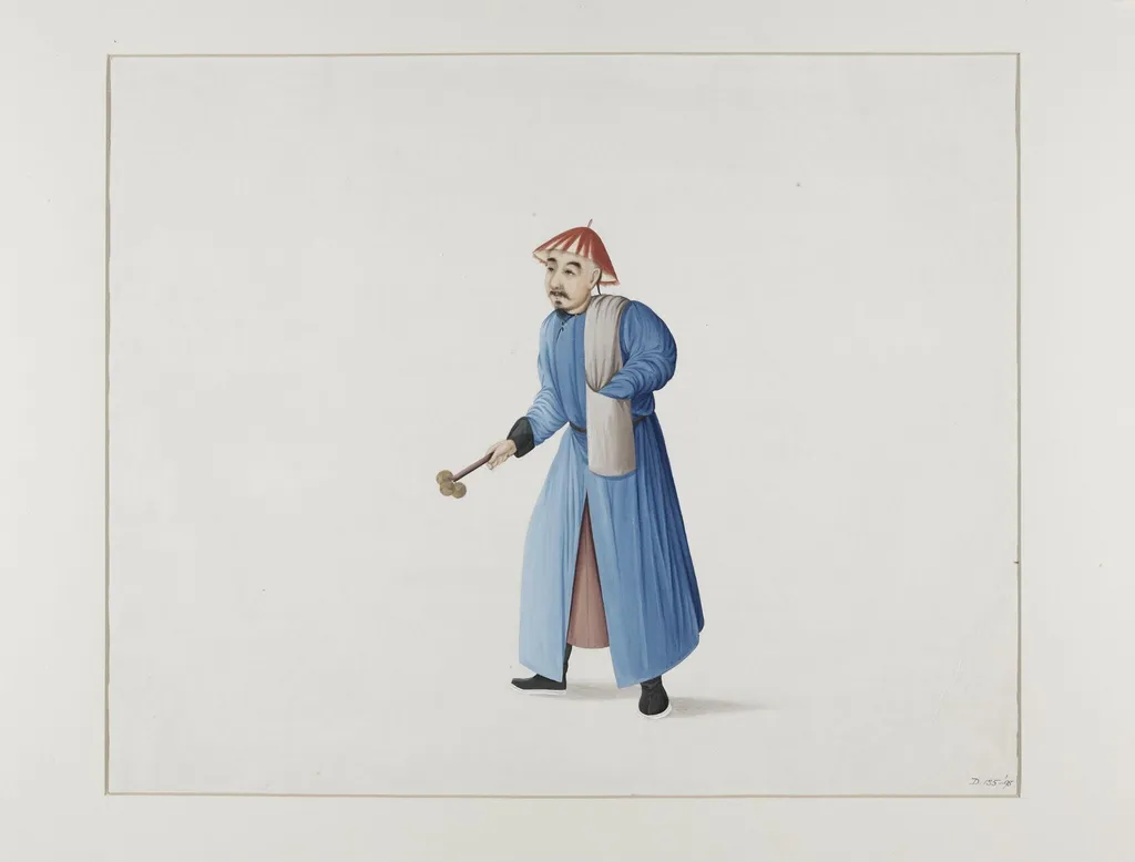 Man Selling Rat Poison, by Puqua, paint, 1790