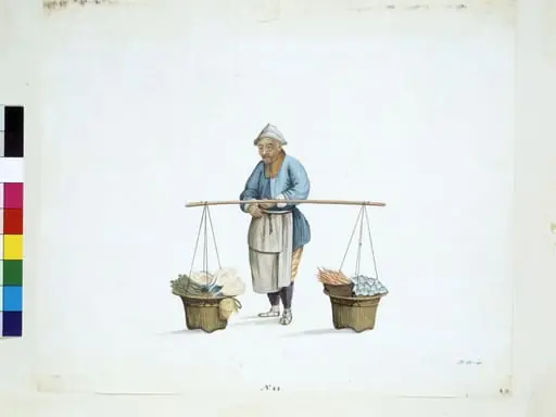 Man Selling Salted Fish, by Puqua