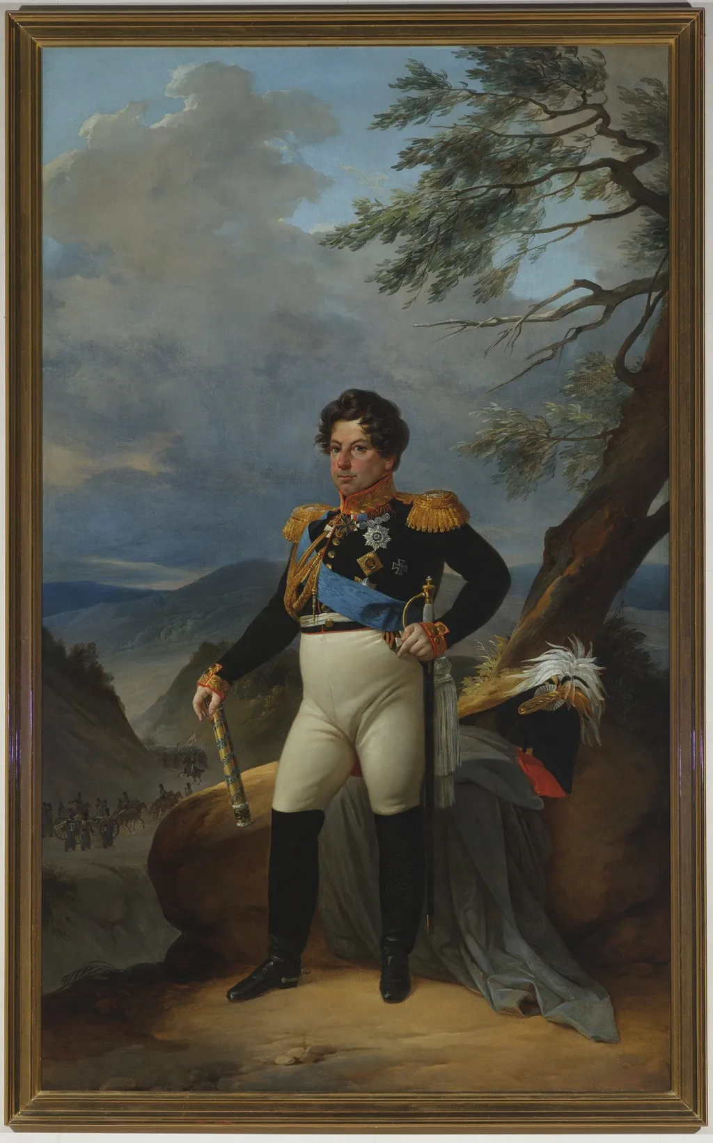 Portrait of Count I.I.Dibich-Zabalkansky, by Pyotr Basin, oil, 1833