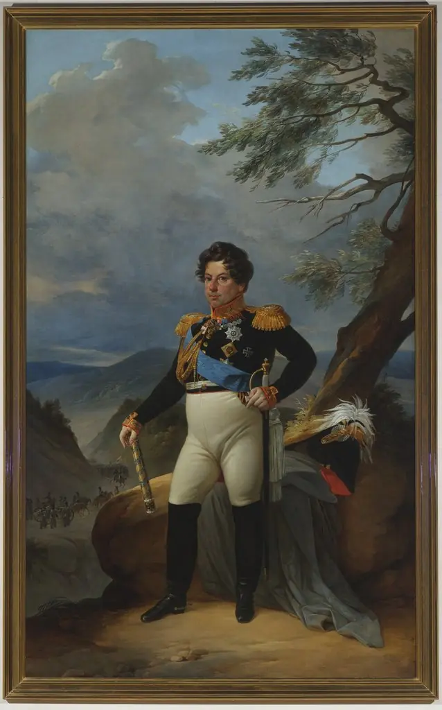 Portrait of Count I.I.Dibich-Zabalkansky, by Pyotr Basin