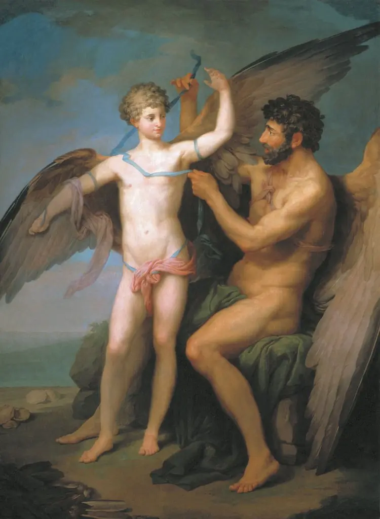 Daedalus and Icarus, by Pyotr Ivanovich Sokolov