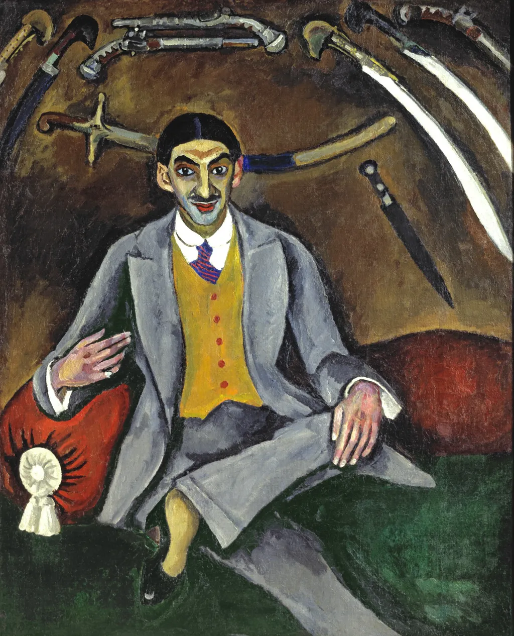 Georges Yakulov, by Pyotr Konchalovsky, oil, 1910