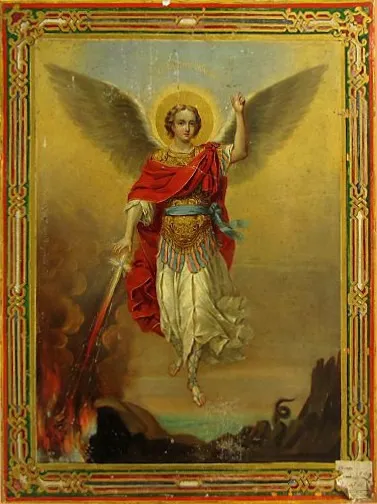 Michael Archistrategos, by Pyotr Petrovich Zabolotsky, tempera, 1857