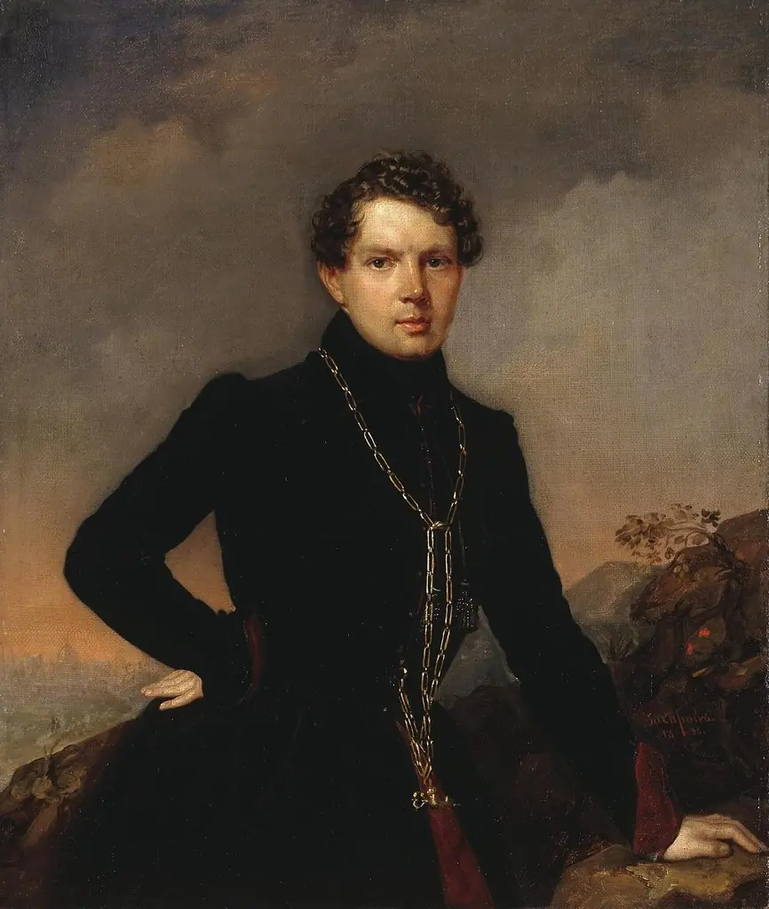 "Portrait of the Writer Alexander Muravyov "(1806-1874), by Pyotr Zakharov-Chechenets