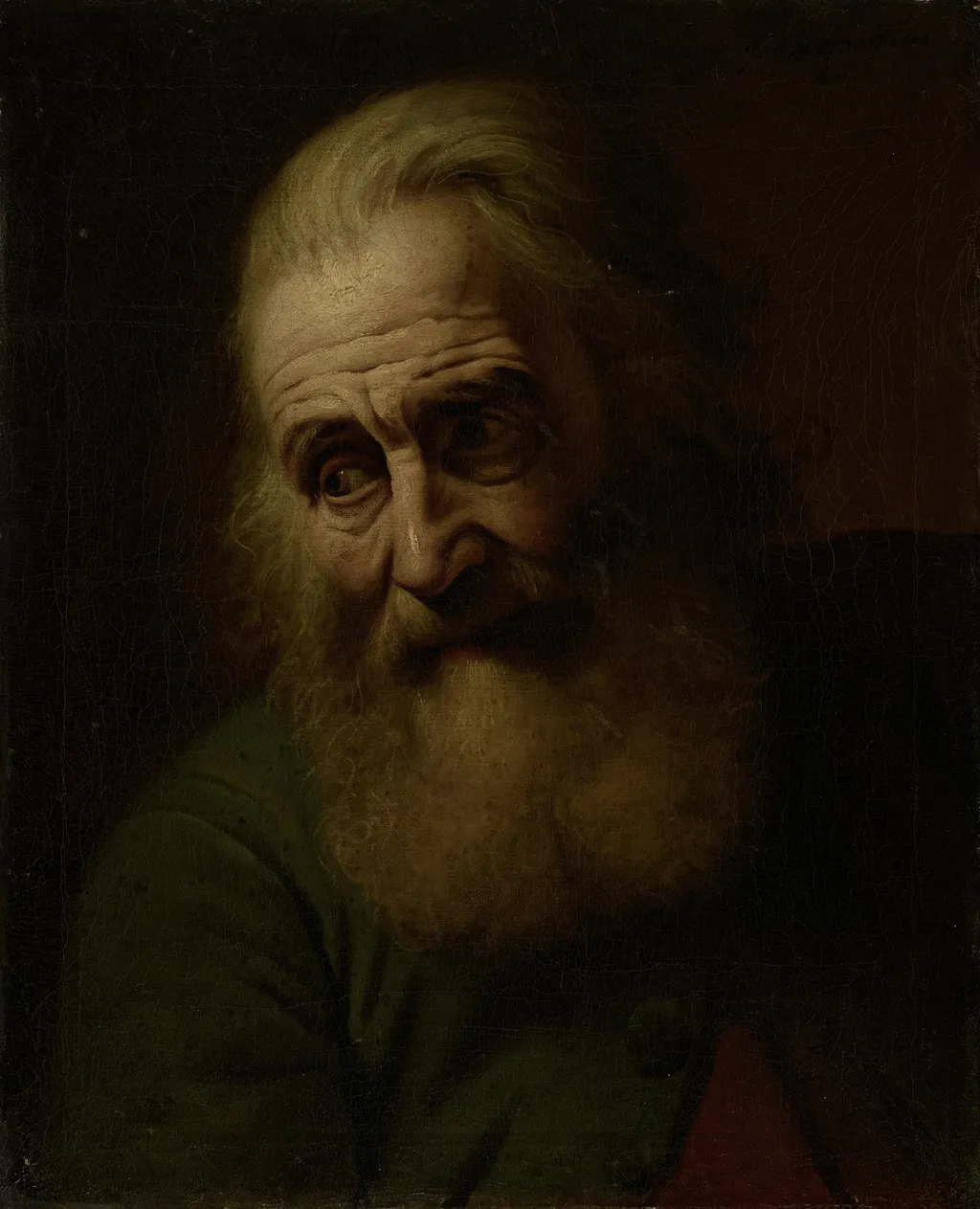 Head of an Old Man, by Q134489677, oil, 1797