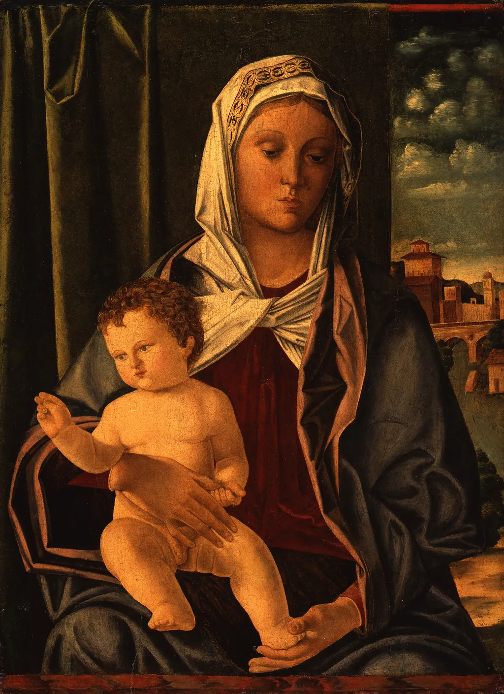 The Virgin and Child, by Q134490232, paint, 1510