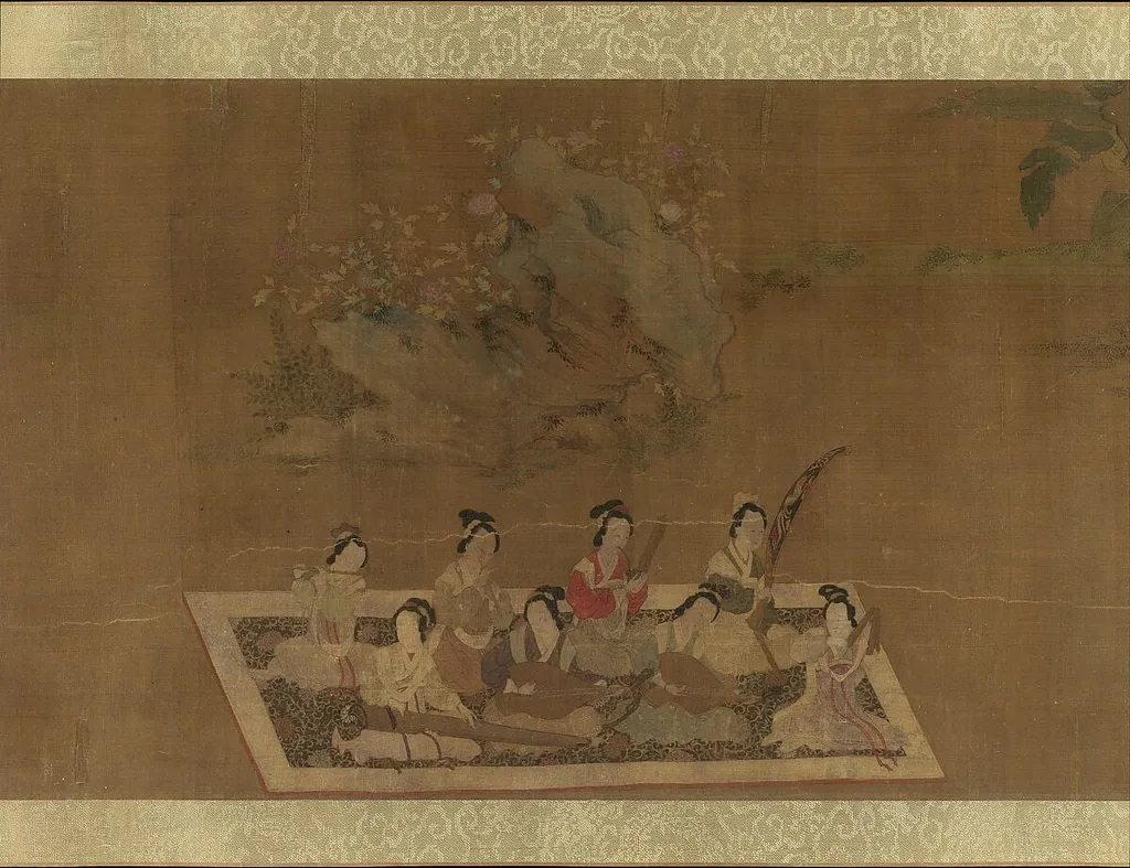 明 佚名 蘇蕙璇璣圖 卷|Lady Su Hui and Her Verse Puzzle, by Qiu Ying, ink, 1549