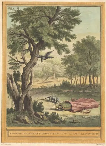 Le corbeau, la gazelle, la tortue et le rat (The Crow, the Gazelle, the Tortoise, and, by Quentin-Pierre Chedel