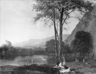Quiet Summer Evening by a Mountain Lake