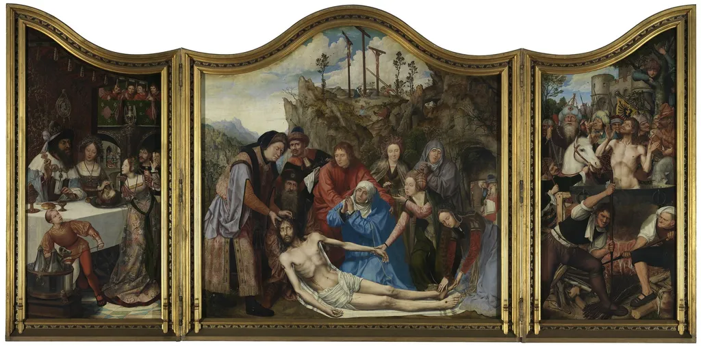 Altarpiece of the Guild of the Joiners, by Quinten Metsys, oil, 1511