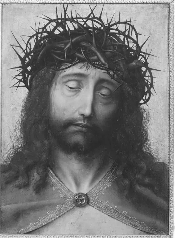 Man of Sorrows, by Quinten Metsys, oil, 1500