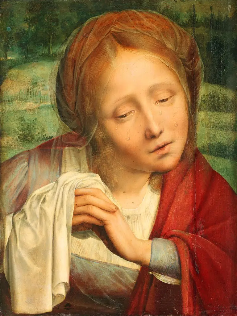 Mourning Woman from a Lamentation, by Quinten Metsys