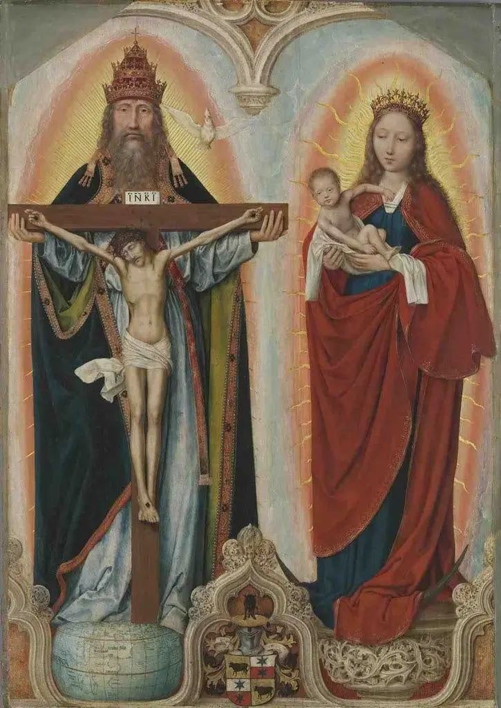 Rem-Altar: Heilige Dreifaltigkeit ("Gnadenstuhl"), by Quinten Metsys