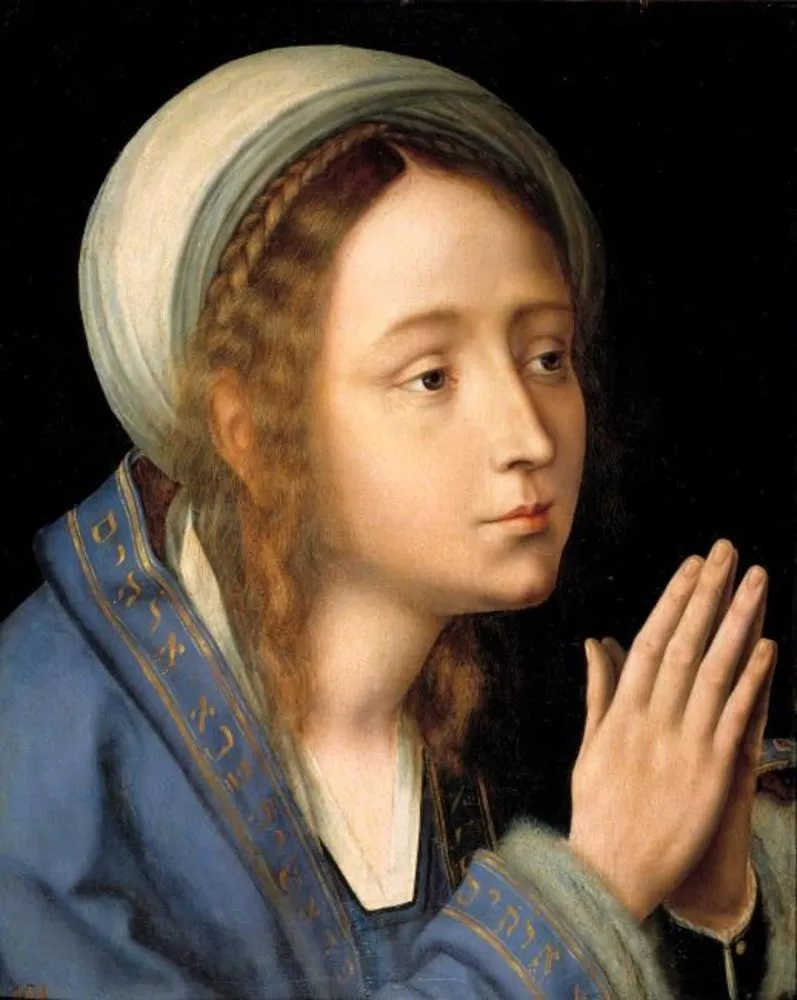 The Virgin in prayer, by Quinten Metsys, oil, 1529
