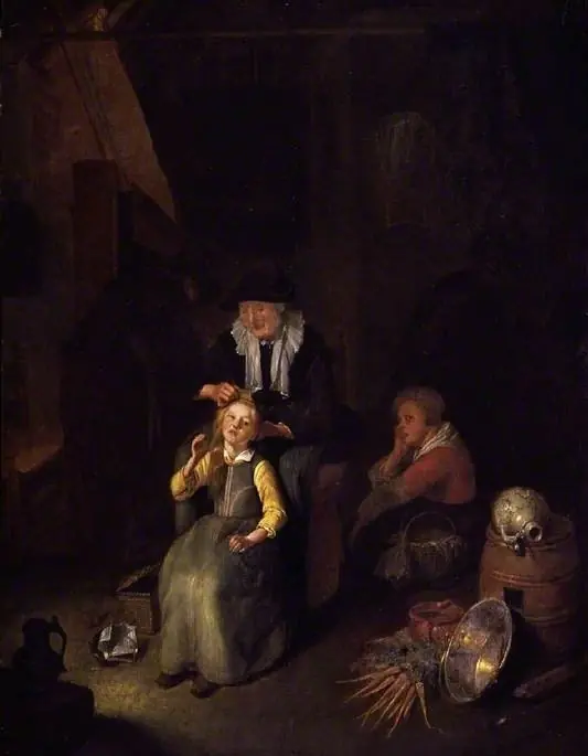 Cottage interior, by Quirijn van Brekelenkam