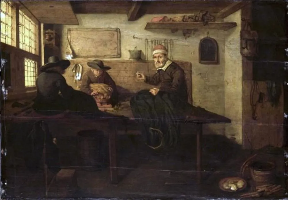 The Tailor, by Quirijn van Brekelenkam, oil, 1660