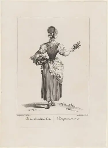Blumenstraussmädchen (Flower Seller), by Quirin Mark