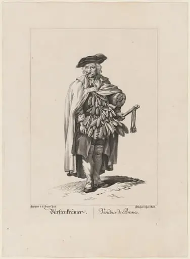 Bürstenkrämer/Vendeur de Brosses (Brush Seller), by Quirin Mark