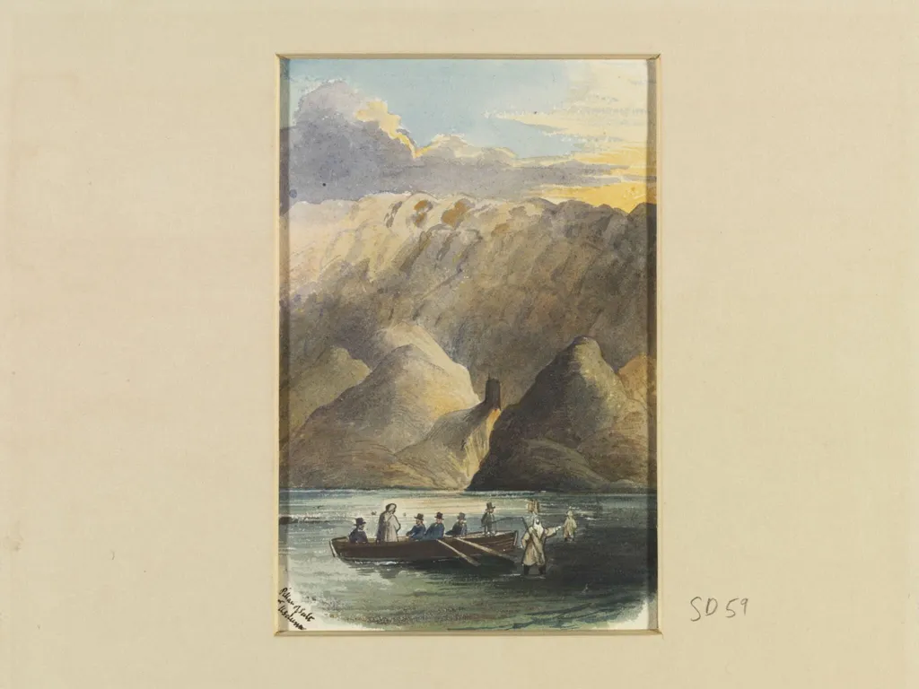 Pillar of Salt at Usdum, by R. Aulick, watercolor, 1848