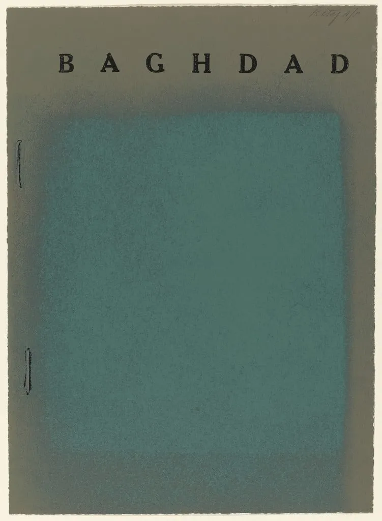 Untitled, by R. B. Kitaj, ink, 1972