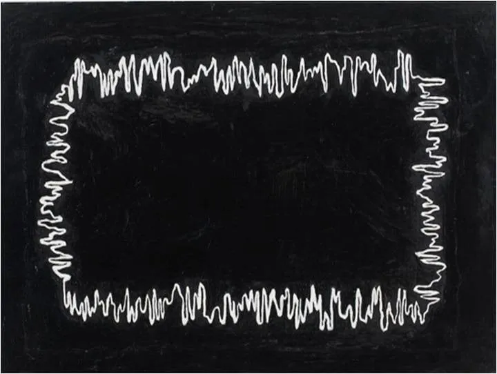 Untitled, by R. H. Quaytman, oil, 2004