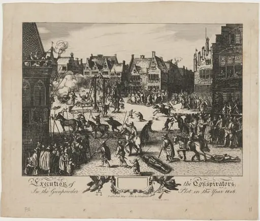 Execution of the Gunpowder Conspirators, by R. Romney