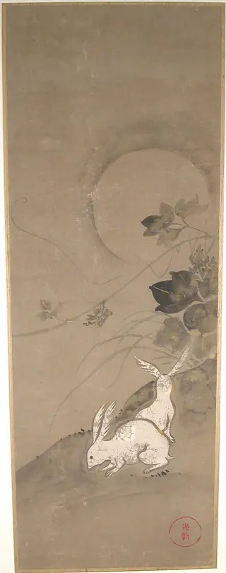 Rabbits, by Ogata Kōrin